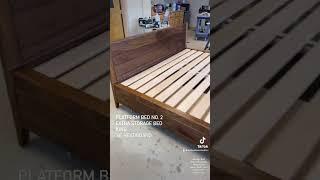 Walnut Storage Bed with Drawers - Platform Bed No. 2