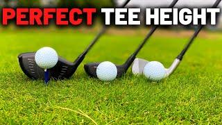 What is the perfect tee height for all clubs?! You can hit it longer!!