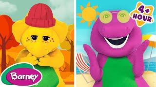 Learning the Different Seasons | Back to School Compilation for Kids | Barney the Dinosaur