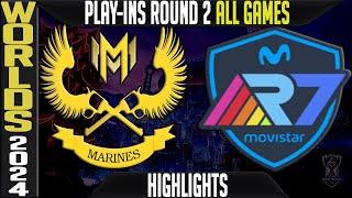 GAM vs R7 Highlights ALL GAMES | Worlds 2024 Play Ins Upper Round 2 | Gigabyte Marines vs Rainbow7