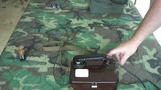 FIELD PHONE OPS:  USSR ARMY TA-57 Field Telephone