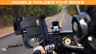 Miwings CNC Mobile Mount with Charger Waterproof | Universal Bike Holder