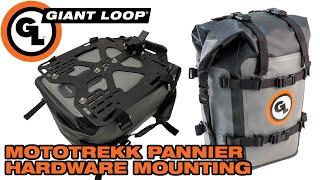 How to Permanently Mount Giant Loop Mototrekk Panniers Directly to Giant Loop Pannier Mounts