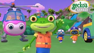 Helicopter Helena's Mountain Rescue | Gecko's Garage  | Cartoons For Kids | Toddler Fun Learning