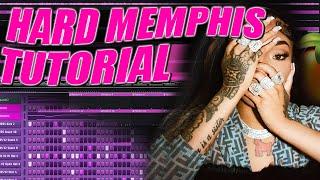 HOW TO MAKE HARD MEMPHIS BEATS FOR GLORILLA | DIRTY SOUTH TUTORIAL FL STUDIO 2023