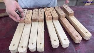 Creative DIY ideas Using Wood For Home /// How To Make A Wooden Folding ladder.