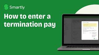 How to enter a termination pay