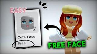 How to get the NEW FREE Cute Face on ROBLOX