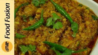 BBQ Baingan (brinjal) Ka Bharta  Recipe By Food Fuision