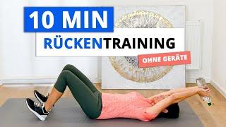 10 min. Rückentraining für zu Hause (für Anfänger) | Rückenübungen ohne Geräte