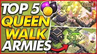 TOP 5 TH9 QUEEN WALK ATTACK STRATEGIES FOR FARMING!! | Clash of Clans