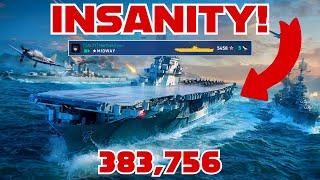 The most insane replay you will ever witness in World of Warships Legends MIDWAY WORLD RECORD