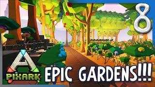 FARMING AND THE EPIC GARDENS! From the Stream | PixARK Pooping Evolved Gameplay/Let's Play E8