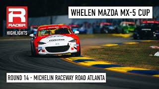 Mazda MX-5 Cup 2024 | Round 14 - Michelin Raceway Road Atlanta | Race Highlights