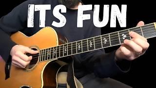 Fun percussive groove guitar lesson...no talking