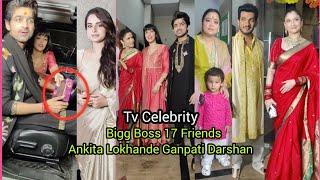 BB17 Celebrity Comes together for Ankita's Ganesh Gauri Pooja & Maha aarti | Abhishek,Ayesha,Bharti