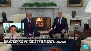 Rencontre Trump-Biden à la Maison Blanche : "deux hommes qu'absolument tout oppose" • FRANCE 24