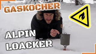 Dieser GASKOCHER hat richtig WUMMS - Alpin Loacker Kocher im Schnee