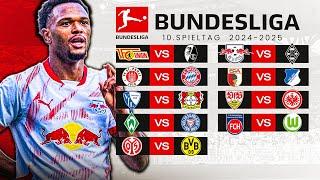 10th matchday - BUNDESLIGA KICKTIPP 2024/2025