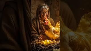 قصة البيضة الذهبية التي جعلت الجدة غنية ثم بكت! #viralvideo #قصص_اطفال #animals