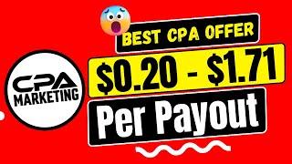 CPA Marketing Bangla Tutorial 2025 ।। Earn $0 20 to $1 71 on Per CPA Offers