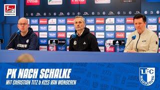 „Mit unserem dritten Tor war das Spiel entschieden.“ | PK nach dem Spiel beim FC Schalke 04 (5:2)