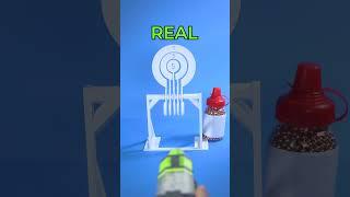 3d printed NERF target vs real