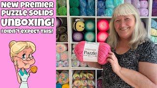 Premier Puzzle Solids UNBOXING -  I did not expect this!  - Fall Splendor Afghan Kit now available.