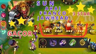 SUN AKAI JAWHEAD FRANCO 3 star bintang 3 b3 Titan 6 Cadia Full Magic Chess Mobile Legends ML MLBB