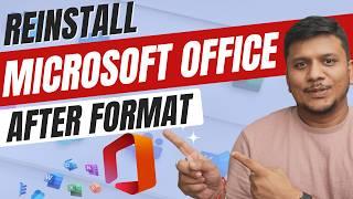 How to Get Microsoft office back after formatting PC | How to reinstall Office Home & Student 2021