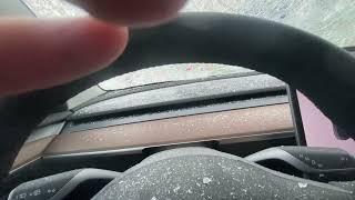 Inside my Tesla Model 3 during a massive hail storm