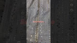Dyeable Chiffon zari sitara fabric loose available to order