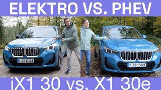 Schlagabtausch: BMW iX1 xDrive30 gegen BMW X1 xDrive30e Vergleich - Autophorie