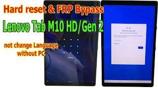Lenovo Tab M10 HD Android 10 How to Hard reset/FRP Bypass/Google Account Lock Bypass without PC