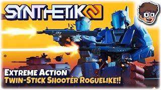 MOST ACTION-PACKED TWIN-STICK SHOOTER ROGUELIKE!! | Let's Try: SYNTHETIK 2 | PC Demo Gameplay