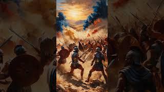 A dramatic oil painting on canvas, a chaotic battle scene - Greek and Trojan warriors clashing