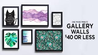 One More Minute: Gallery Wall Ideas ($40 and under!)