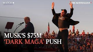 Elon Musk drops $75 million on Pro-Trump super PAC, declares 'I'm dark MAGA'