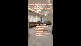 BRAND NEW 3BHK FOR SALE IN MULUND WEST NEAR RAILWAY STATION|NEW BUILDING|25+ LUXURY AMENITIES