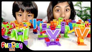 ABC Robots  | Learning Toys for Toddlers | Preschool Learning  with Urvi and Apu - FunDay Kid