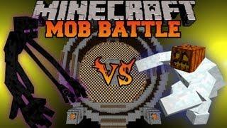 Mutant Enderman Vs Mutant Snow Golem - Minecraft Mob Battles - Mutant Creatures Mod