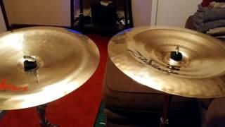 18" Zildjian Oriental China Trash vs. 19" Zildjian Z3 Ultra Hammered China