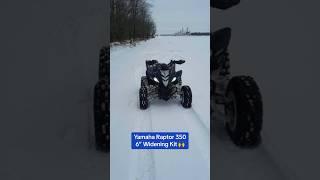 Yamaha Raptor 350 with 6” Front Widening Kit and Rear Wheel Spacers from Diamond J Customs 