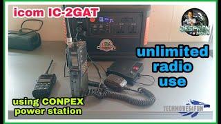 icom IC-2GAT | Unlimited Radio Use | Conpex Power Station | TechMoves4Fun #TechMoves4Fun