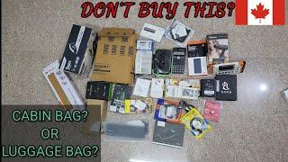 Electronic Items to Pack for Canada  | Packing for Canada | Buy in India or Canada?