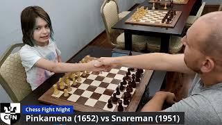 Pinkamena (1652) vs Snareman (1951). Chess Fight Night. CFN. Blitz