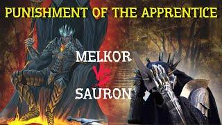 Why did Melkor, in The Lord of the Rings, punish Sauron? Reasoning and evidence.