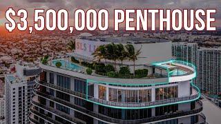 $3.5 Million Miami PENTHOUSE WITH PRIVATE ROOFTOP POOL in SLS LUX Brickell