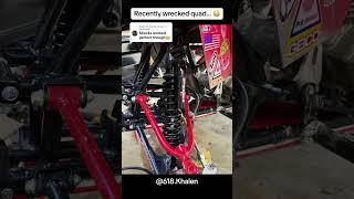 DIAMOND+ Shocks Survived Honda TRX400EX Crash  #400ex #trx400 #trx400ex #honda