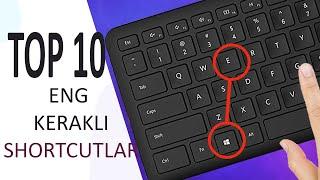 Eng kerakli 10 ta siz bilmagan shortcutlar. 10 amazing shortcuts. 10 лучшие горячие клавиши..